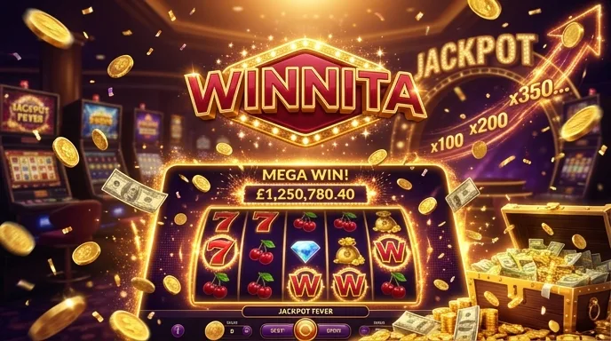 Icona della web app Winnita aggiunta alla schermata Home di uno smartphone, stile neon