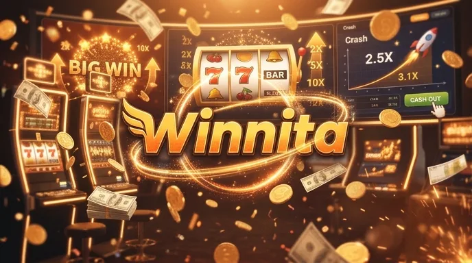 Schema neon che confronta saldo bonus vincolato e saldo reale prelevabile su Winnita