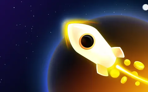 Il razzo di Space XY di BGaming, illustrazione del provider